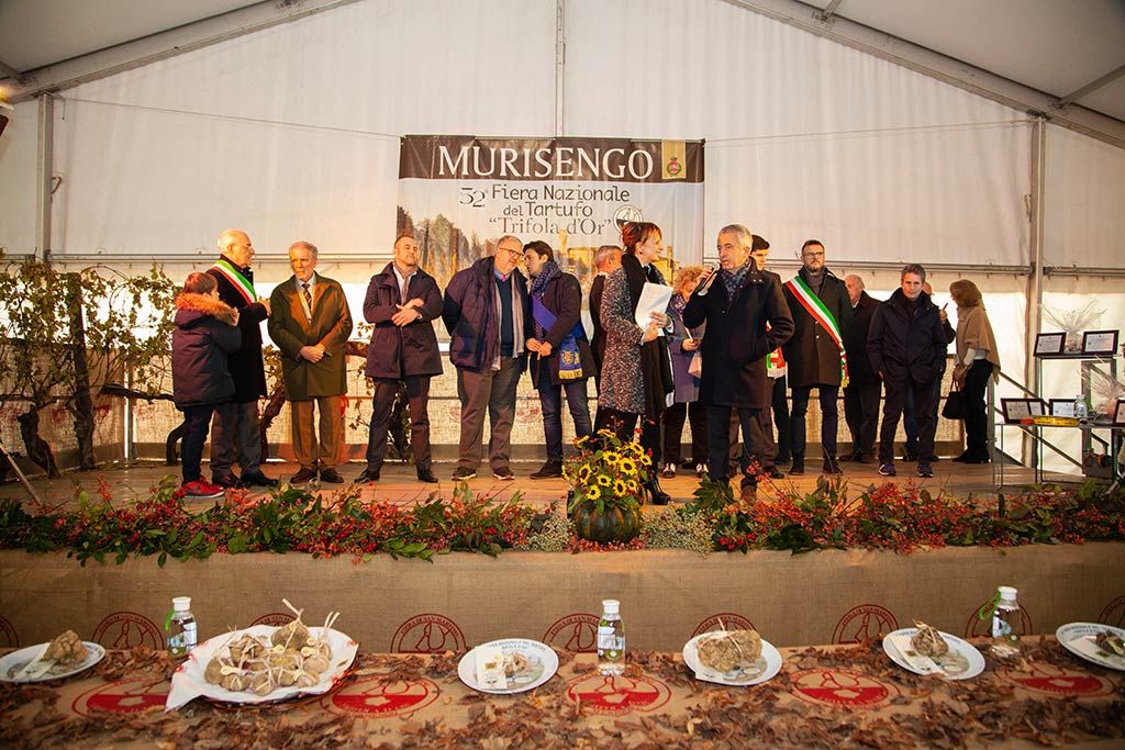 La premiazione dei migliori esemplari sul palco della fiera