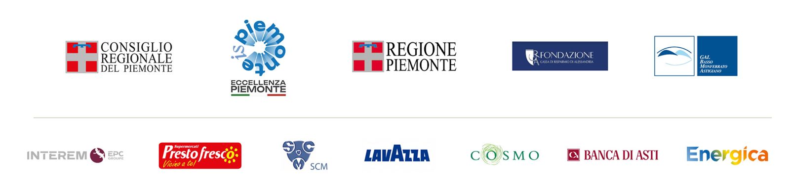 Loghi degli enti e delle aziende che sostengono la fiera